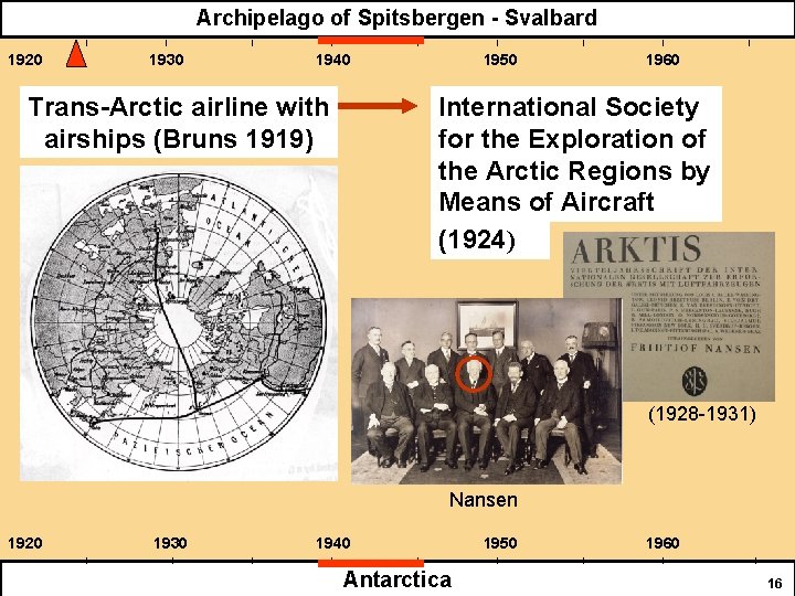 Archipelago of Spitsbergen - Svalbard 1920 1930 1940 Trans-Arctic airline with airships (Bruns 1919)