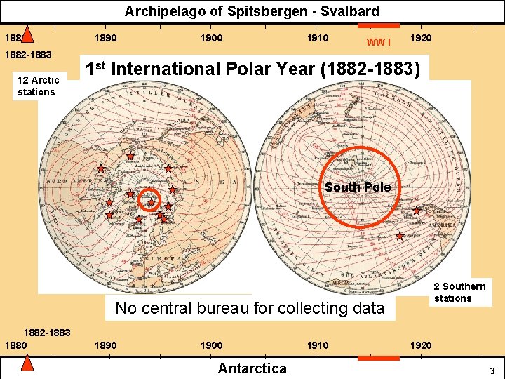 Archipelago of Spitsbergen - Svalbard 1880 1882 -1883 12 Arctic stations 1890 1900 1910