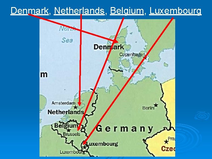 Denmark, Netherlands, Belgium, Luxembourg 