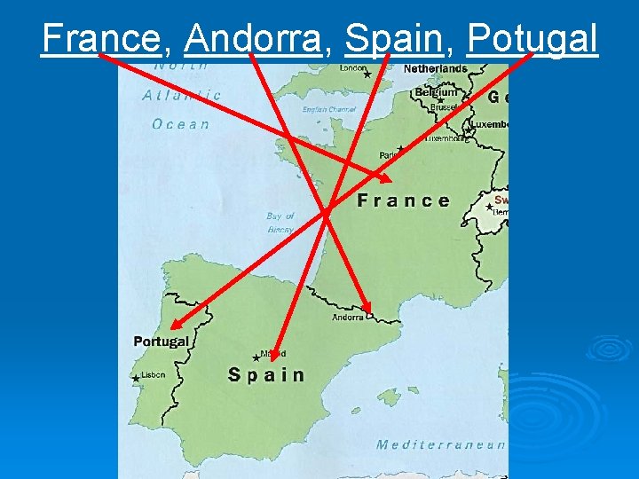 France, Andorra, Spain, Potugal 