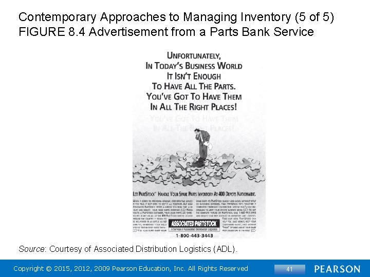 Contemporary Approaches to Managing Inventory (5 of 5) FIGURE 8. 4 Advertisement from a