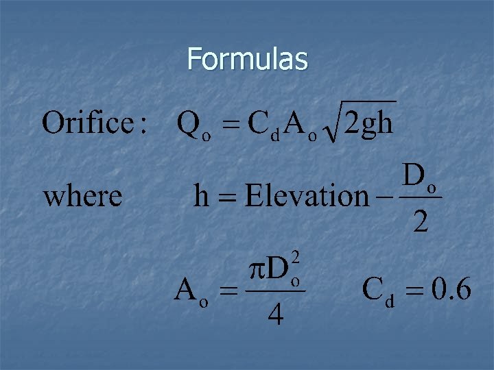 Formulas 