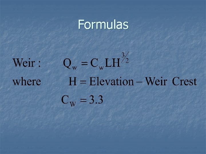 Formulas 