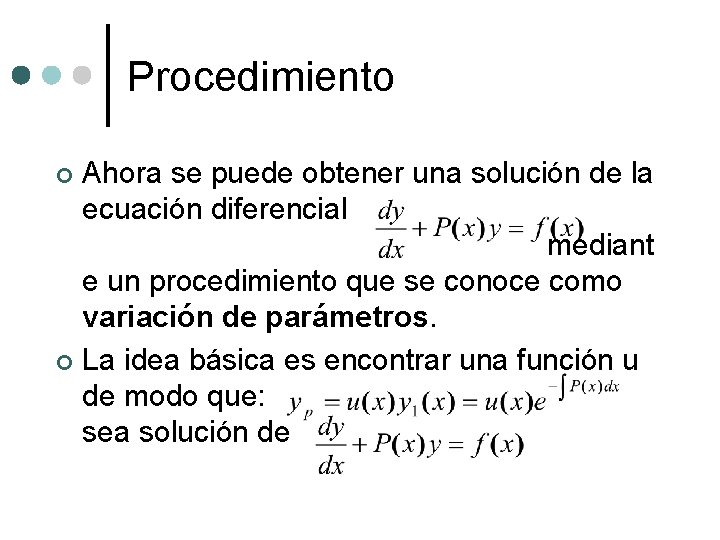 Unidad 1 ECUACIONES DIFERENCIALES DE PRIMER ORDEN ECUACIONES