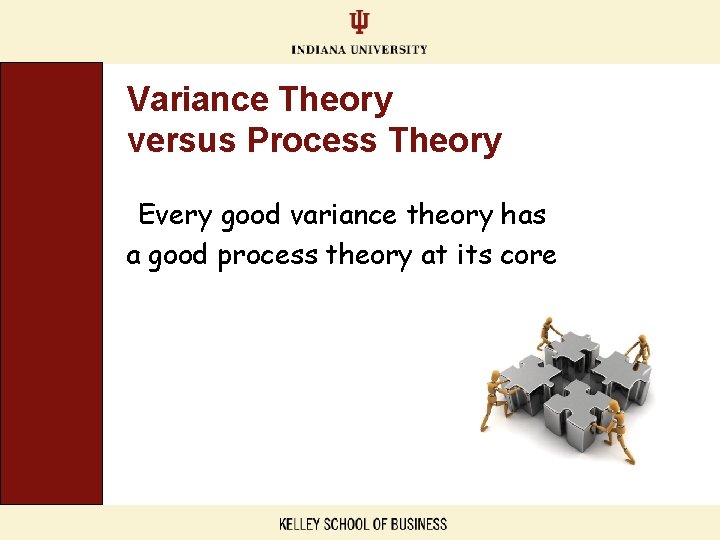 Variance Theory versus Process Theory Every good variance theory has a good process theory