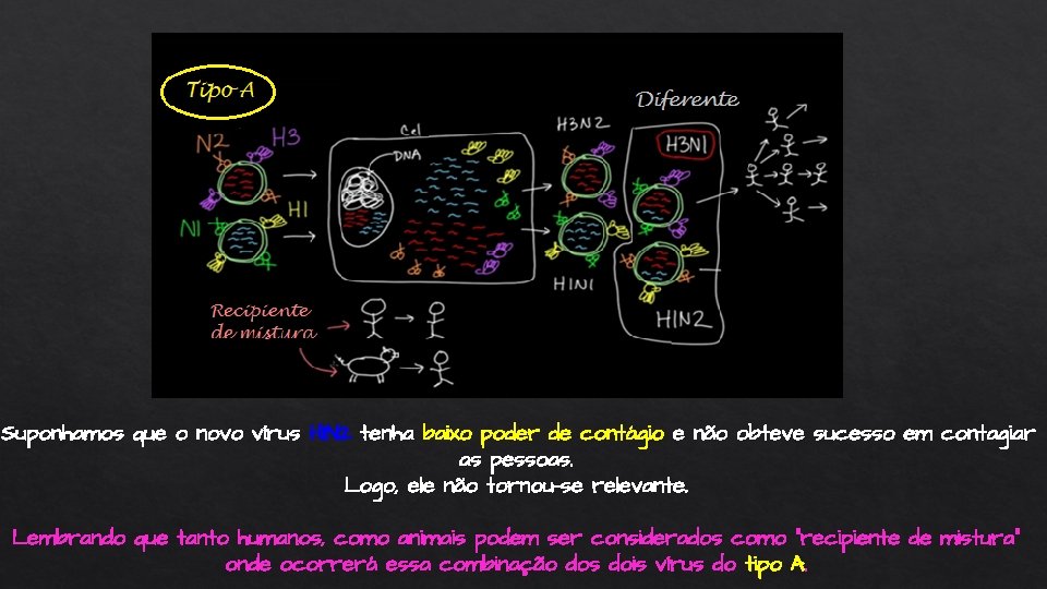 Suponhamos que o novo vírus H 1 N 2 tenha baixo poder de contágio