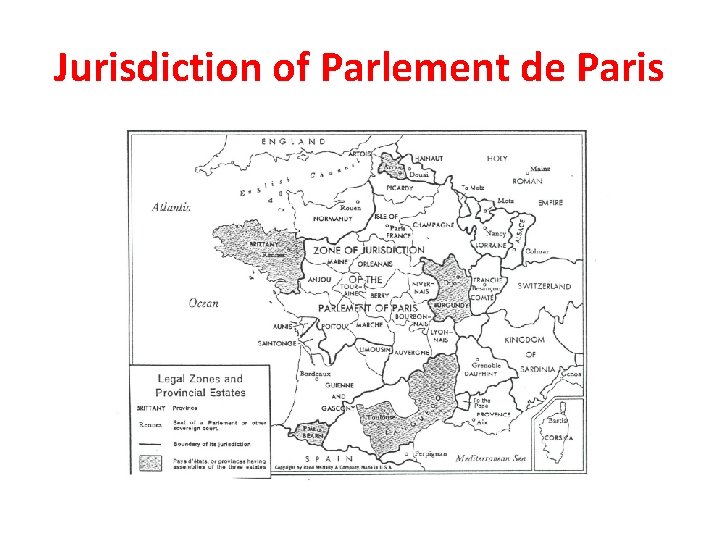 Jurisdiction of Parlement de Paris 