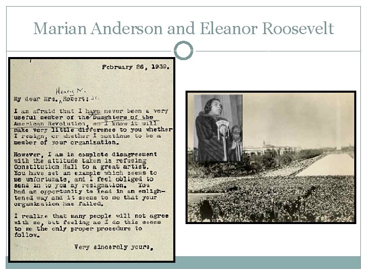 Marian Anderson and Eleanor Roosevelt 