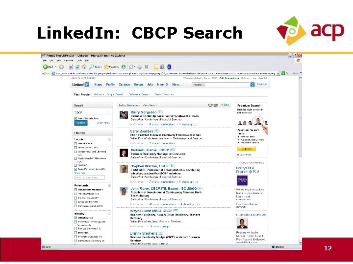 Linked. In: CBCP Search 12 