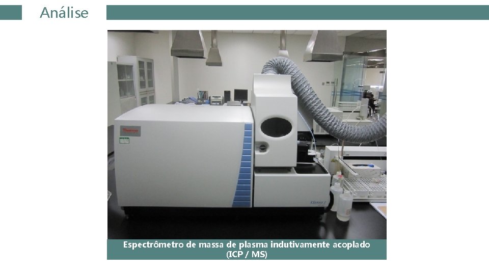 Análise Espectrômetro de massa de plasma indutivamente acoplado (ICP / MS) 