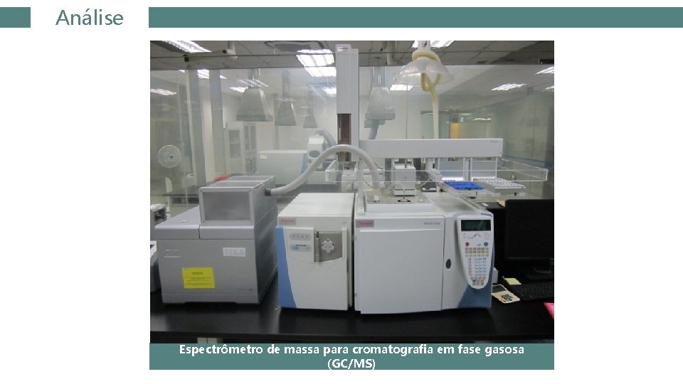 Análise Espectrômetro de massa para cromatografia em fase gasosa (GC/MS) 