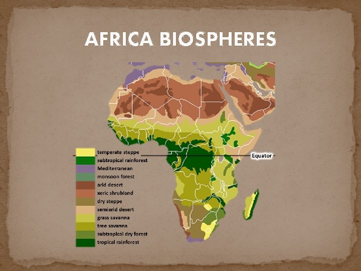 AFRICA BIOSPHERES 