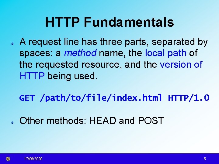 Network Security Web Security 17092020 1 HTTP Fundamentals