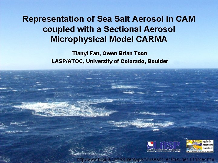 Representation of Sea Salt Aerosol in CAM coupled with a Sectional Aerosol Microphysical Model