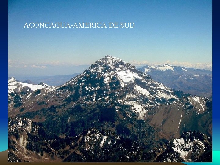 ACONCAGUA-AMERICA DE SUD 