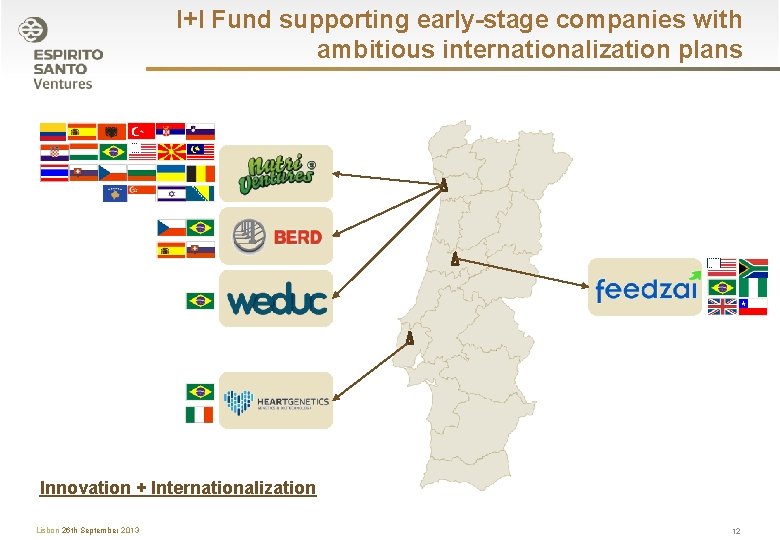 I+I Fund supporting early-stage companies with ambitious internationalization plans Innovation + Internationalization Lisbon 26