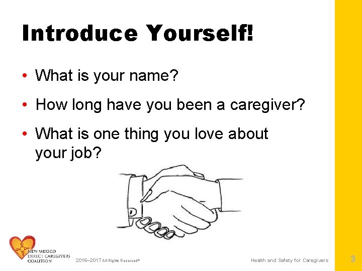 Introduce Yourself! • What is your name? • How long have you been a