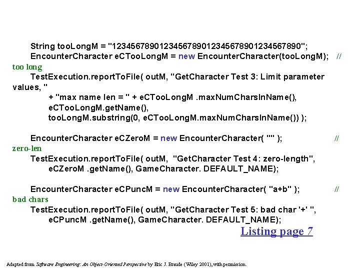String too. Long. M = "12345678901234567890"; Encounter. Character e. CToo. Long. M = new String too. Long. M = "12345678901234567890"; Encounter. Character e. CToo. Long. M = new
