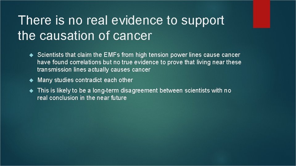 There is no real evidence to support the causation of cancer Scientists that claim There is no real evidence to support the causation of cancer Scientists that claim