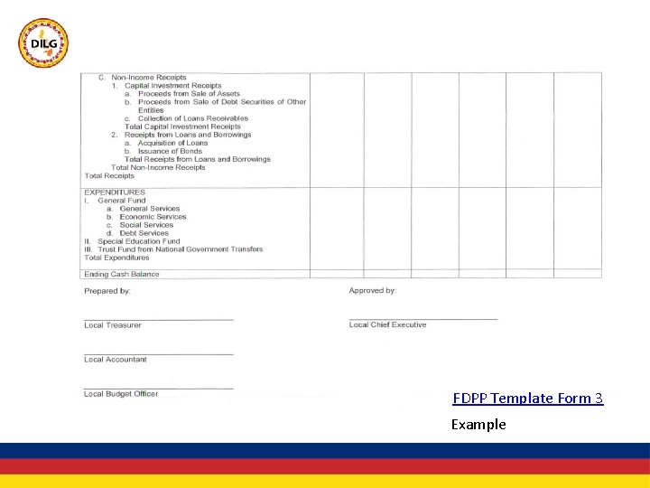 FDPP Template Form 3 Example 