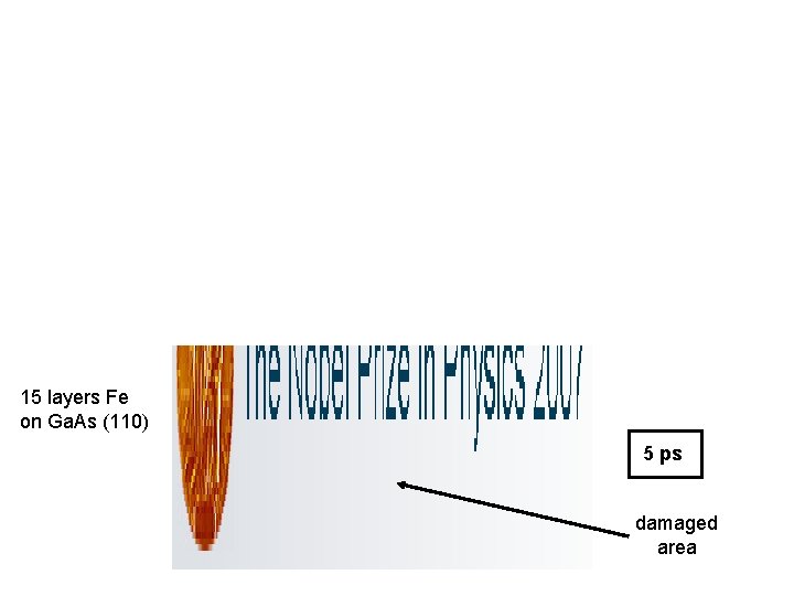 Magnetic pattern is severely distorted for short bunch 10 nm Co 70 Fe 30