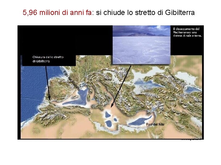 5, 96 milioni di anni fa: si chiude lo stretto di Gibilterra www. digilands.
