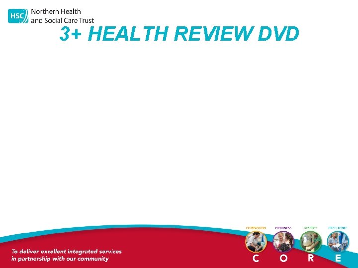 3+ HEALTH REVIEW DVD 