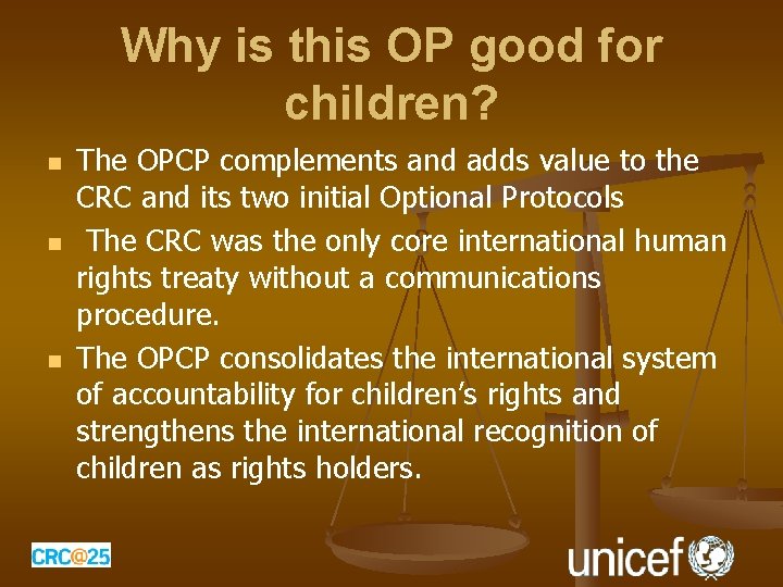 Why is this OP good for children? n n n The OPCP complements and Why is this OP good for children? n n n The OPCP complements and