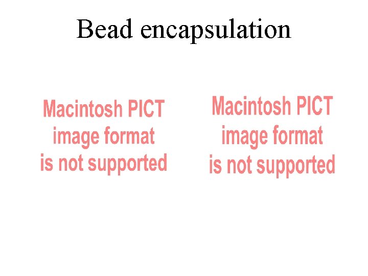 Bead encapsulation 