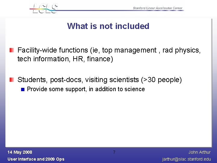 What is not included Facility-wide functions (ie, top management , rad physics, tech information,
