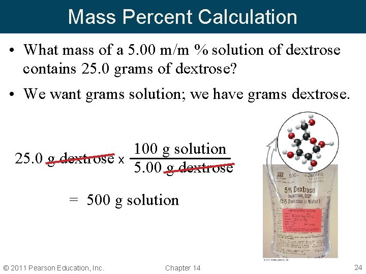 Mass Percent Calculation • What mass of a 5. 00 m/m % solution of Mass Percent Calculation • What mass of a 5. 00 m/m % solution of