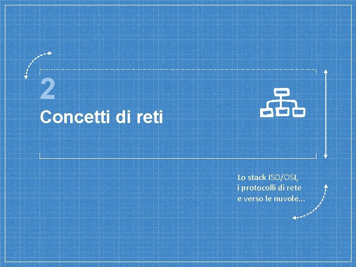 2 Concetti di reti Lo stack ISO/OSI, i protocolli di rete e verso le