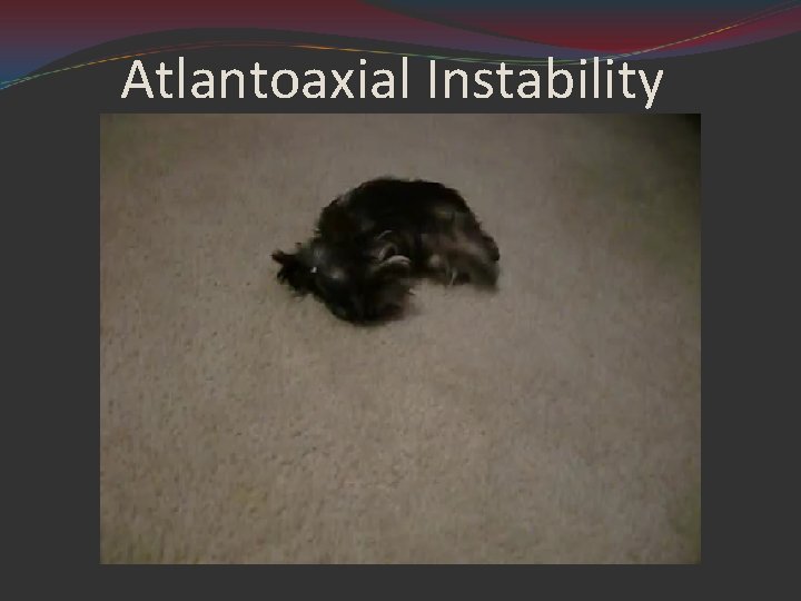 Atlantoaxial Instability 
