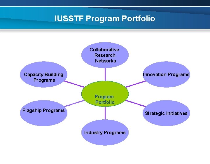 IUSSTF Program Portfolio Collaborative Research Networks Capacity Building Programs Innovation Programs Program Portfolio Flagship