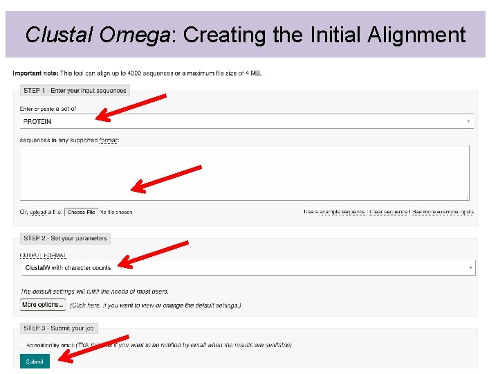 Clustal Omega: Creating the Initial Alignment 