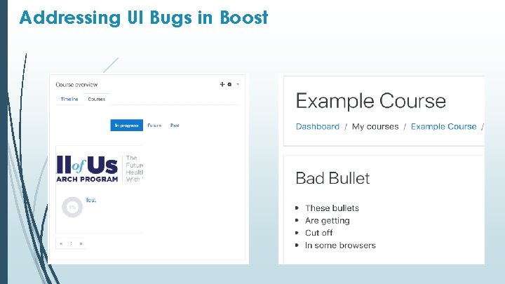 Addressing UI Bugs in Boost 