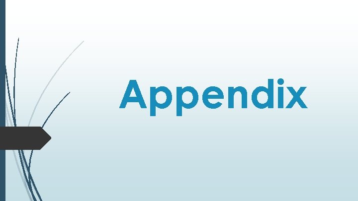 Appendix 