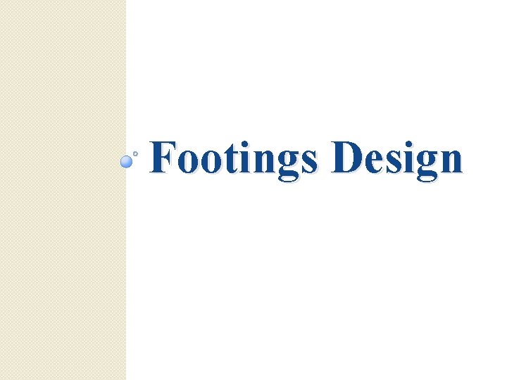 Footings Design 