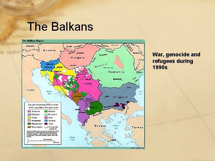 The Balkans War, genocide and refugees during 1990 s 
