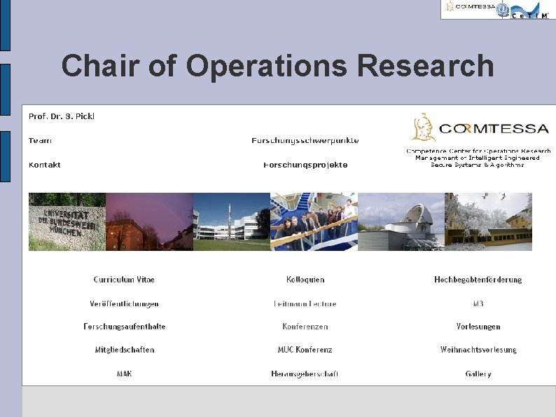 Chair of Operations Research 