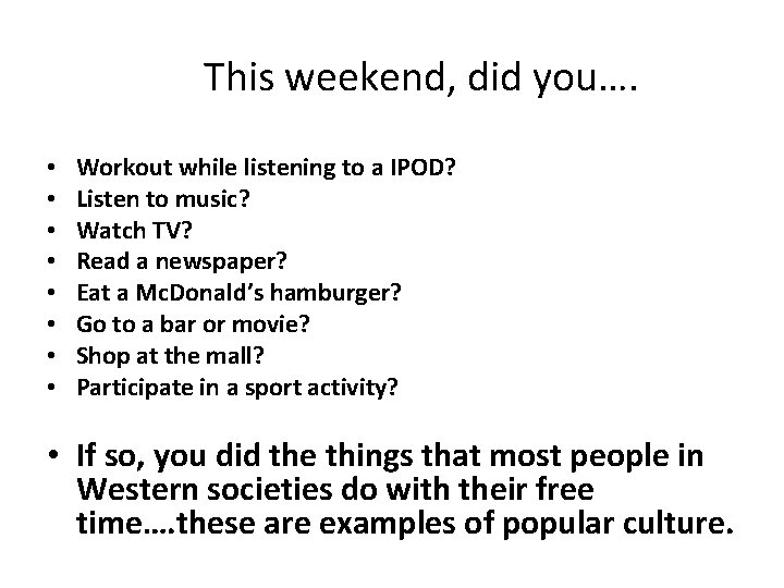 This weekend, did you…. • • Workout while listening to a IPOD? Listen to