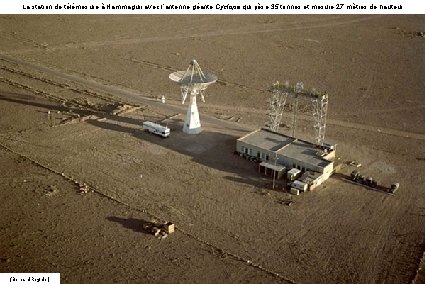 La station de télémesure à Hammaguir avec l’antenne géante Cyclope qui pèse 35 tonnes