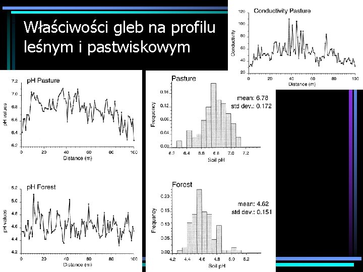 Właściwości gleb na profilu leśnym i pastwiskowym 