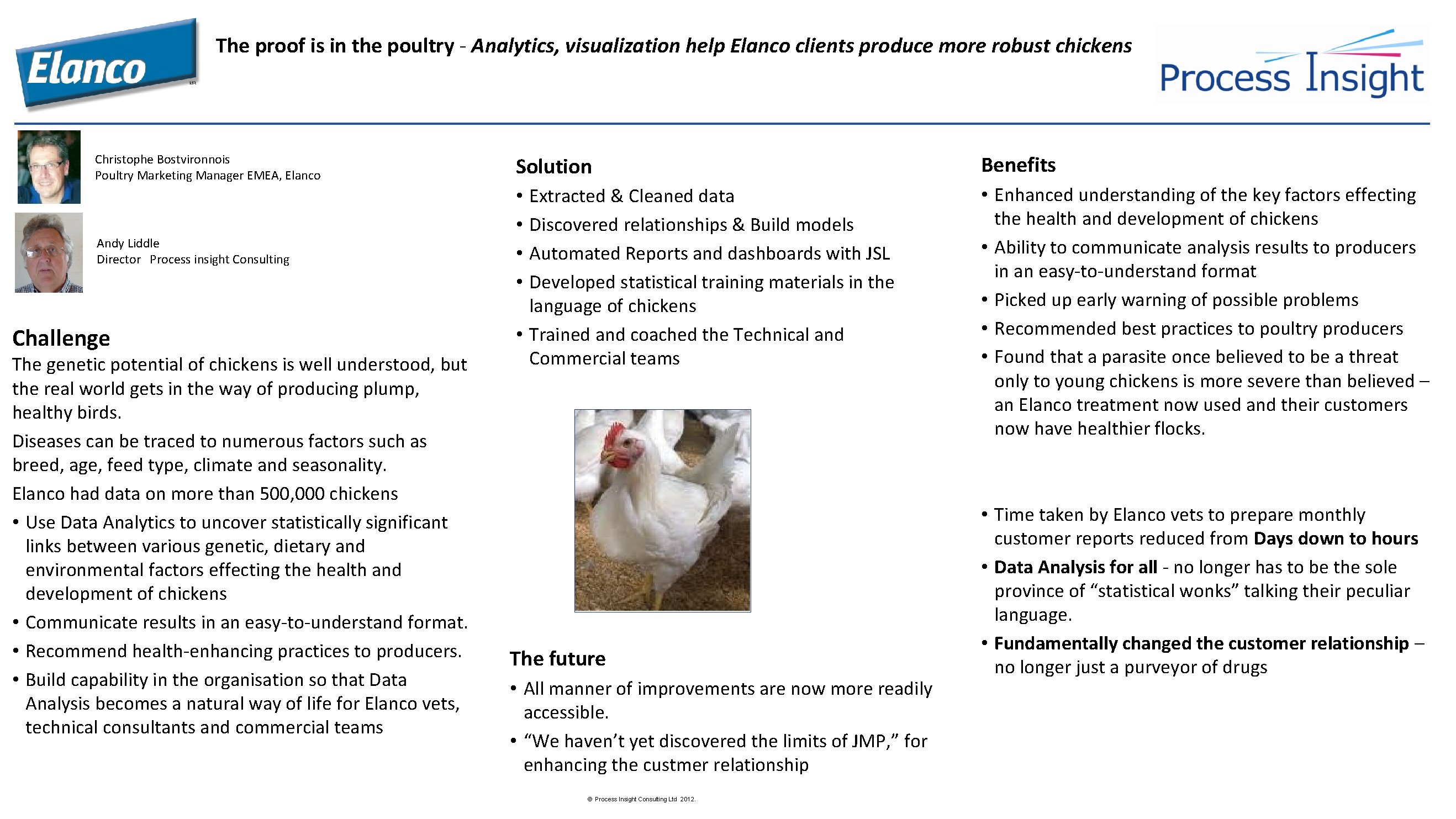 The proof is in the poultry - Analytics, visualization help Elanco clients produce more