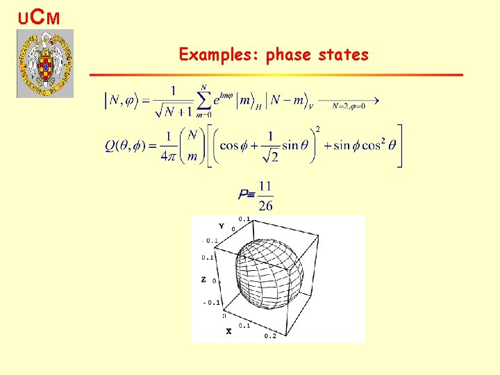 UC M Examples: phase states 