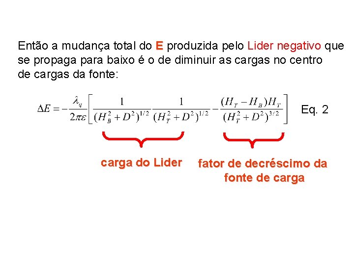 Então a mudança total do E produzida pelo Lider negativo que se propaga para