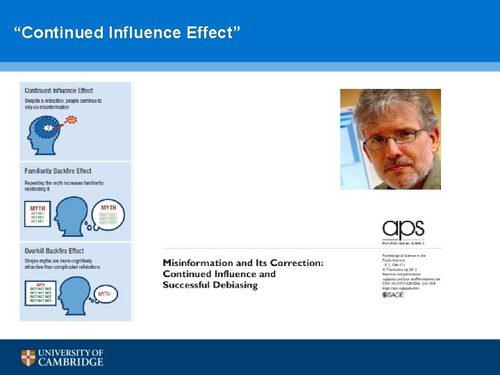 “Continued Influence Effect” 