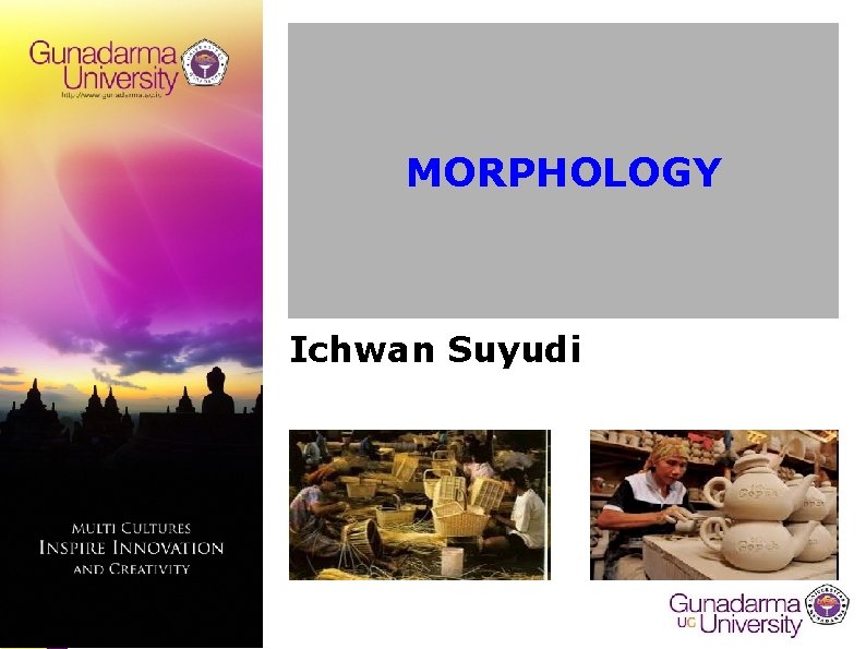 MORPHOLOGY Ichwan Suyudi 
