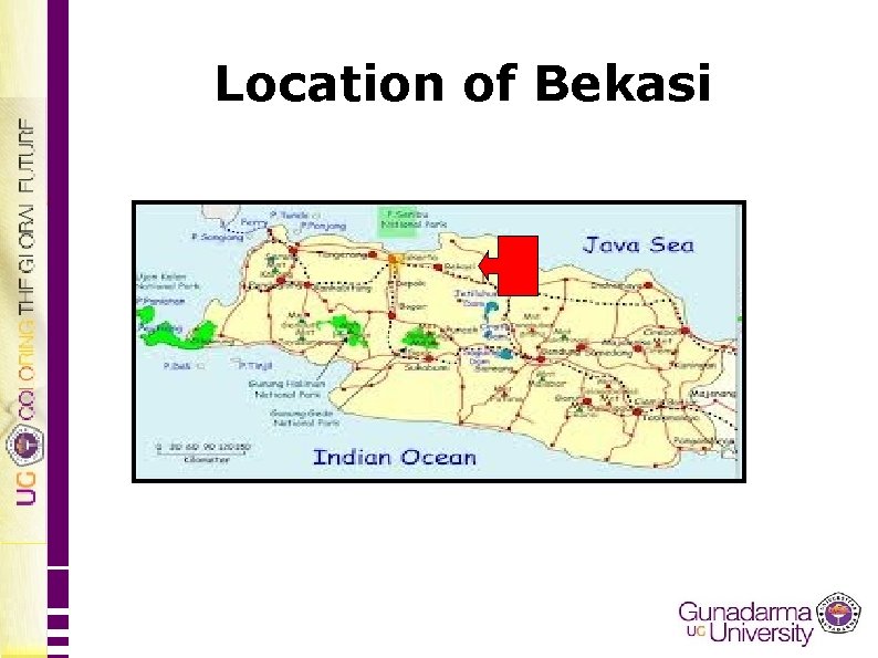 Location of Bekasi 