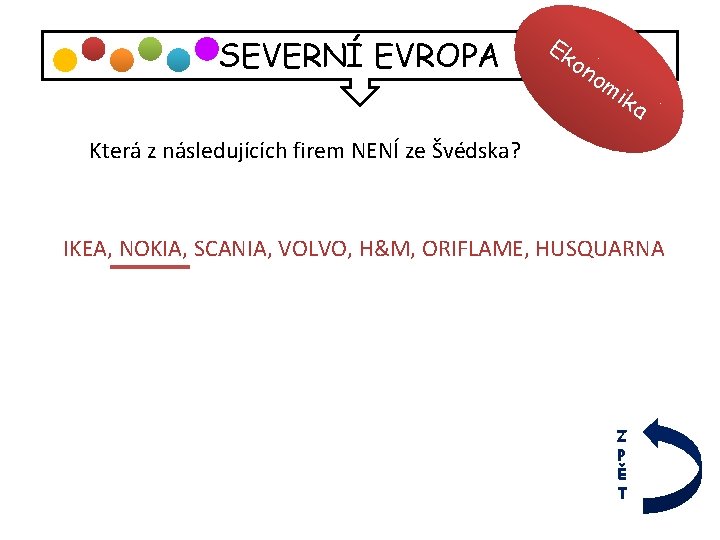 SEVERNÍ EVROPA Ek on om i ka Která z následujících firem NENÍ ze Švédska?